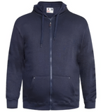D555 Cantor Heavy Duty Zip Through Hoodie - Proper Fitting for Big Men