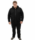 D555 Cantor Heavy Duty Zip Through Hoodie - Proper Fitting for Big Men
