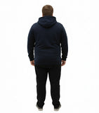 D555 Cantor Heavy Duty Zip Through Hoodie - Proper Fitting for Big Men