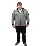 D555 Ronnie Full Zip Hoodie - Designed for Bigger Men (3XL-6XL)