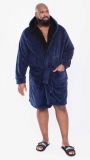 D555 Newquay Luxury Soft Hooded Dressing Gown - Big Sizes 6XL to 8XL