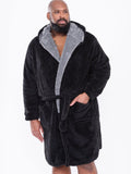 D555 Newquay Luxury Soft Hooded Dressing Gown - Big Sizes 6XL to 8XL