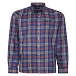 Espionage Purple long Sleeve Check Shirt