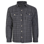 Kam Sherpa Lined Warm Checked Shirt  PRE- ORDER
