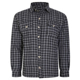 Kam Sherpa Lined Warm Checked Shirt  PRE- ORDER