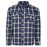 Kam Sherpa Lined Warm Checked Shirt  PRE- ORDER