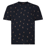 Espionage All Over Stag Print T-Shirt