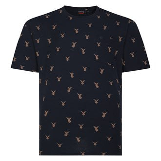 Espionage All Over Stag Print T-Shirt