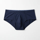 Navy blue men's underwear on a light gray background