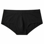 Black underwear on a white background