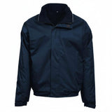 Big men's Orn Fulmar waterproof bomber jacket in navy, sizes 2XL to 5XL, professional outerwear with proper fit guarantee