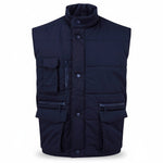 Big men's Orn Eider windproof bodywarmer in navy, sizes 2XL to 5XL, professional workwear with proper fit guarantee