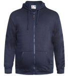 D555 Cantor Heavy Duty Zip Through Hoodie - Proper Fitting for Big Men