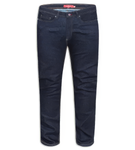 D555 Cedric Indigo Tapered Jeans - Stretch Denim King Size