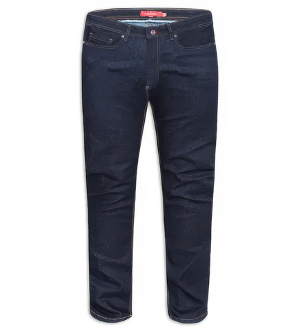 D555 Cedric Indigo Tapered Jeans - Stretch Denim King Size
