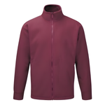 Big men's Orn Albatross classic fleece jacket in burgundy, sizes 2XL to 5XL, premium microfleece material