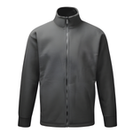 Big men's Orn Albatross classic fleece jacket in charcoal grey, sizes 2XL to 5XL, premium microfleece material