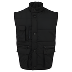 Big men's Orn Eider windproof bodywarmer in black, sizes 2XL to 5XL, professional workwear with proper fit guarantee