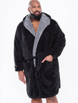 D555 Newquay Luxury Soft Hooded Dressing Gown - Big Sizes 6XL to 8XL