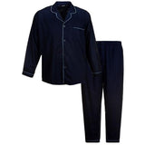 Espionage Woven Yard Dyed Navy Pajama's - Big Guys Menswear