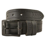 Kam Leather Stitch Pattern Belt - Brown & Black Available - Big Guys Menswear