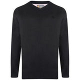 Kam V-Neck Long Sleeve Knit Jumper - 3 Colours Available - Big Guys Menswear