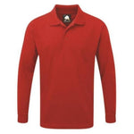 Men's Orn Weaver Premium Long Sleeve Poloshirt - Variety of Colours - Big Guys Menswear