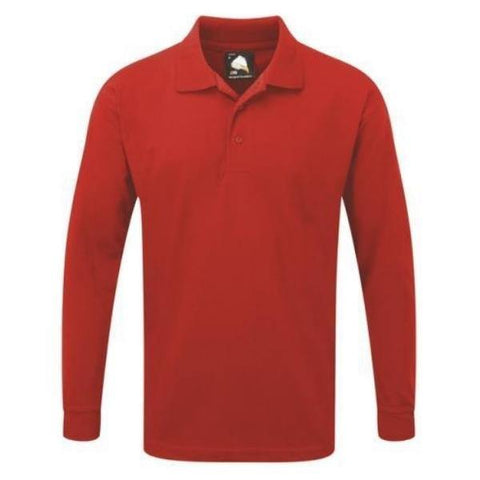 Men's Orn Weaver Premium Long Sleeve Poloshirt - Variety of Colours - Big Guys Menswear