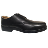 Roamers Laced Extra Wide Fitting Black Soft Leather Shoes - Big Guys Menswear