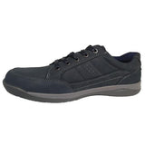 Roamers Navy Waxy Nubuck Shoes - Big Guys Menswear