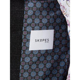 Skopes Black Textured 3/4 Length Stylish Overcoat - Big Guys Menswear