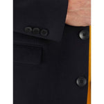 Skopes Navy 3/4 Length Smart Overcoat - Big Guys Menswear