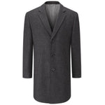 Skopes Teviott 3/4 Length Tweed Overcoat - 2XL~4XL - Big Guys Menswear