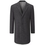 Skopes Teviott 3/4 Length Tweed Overcoat - 2XL~4XL - Big Guys Menswear