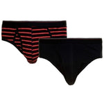 Espionage Striped & Normal Briefs ~ 2 Pack - Big Guys Menswear