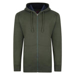 Kam Fleece Zip Thru Hoody - 7 colours - Big Guys Menswear