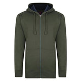 Kam Fleece Zip Thru Hoody - 7 colours - Big Guys Menswear